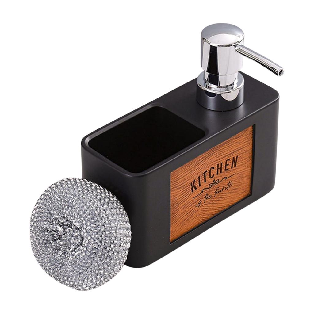 Kitchen Soap Dispenser Set with Sponge Caddy 2 in 1 Kitchen Soap Dispenser Set for Kitchen Sink Bathroom Kitchen Gadgets
