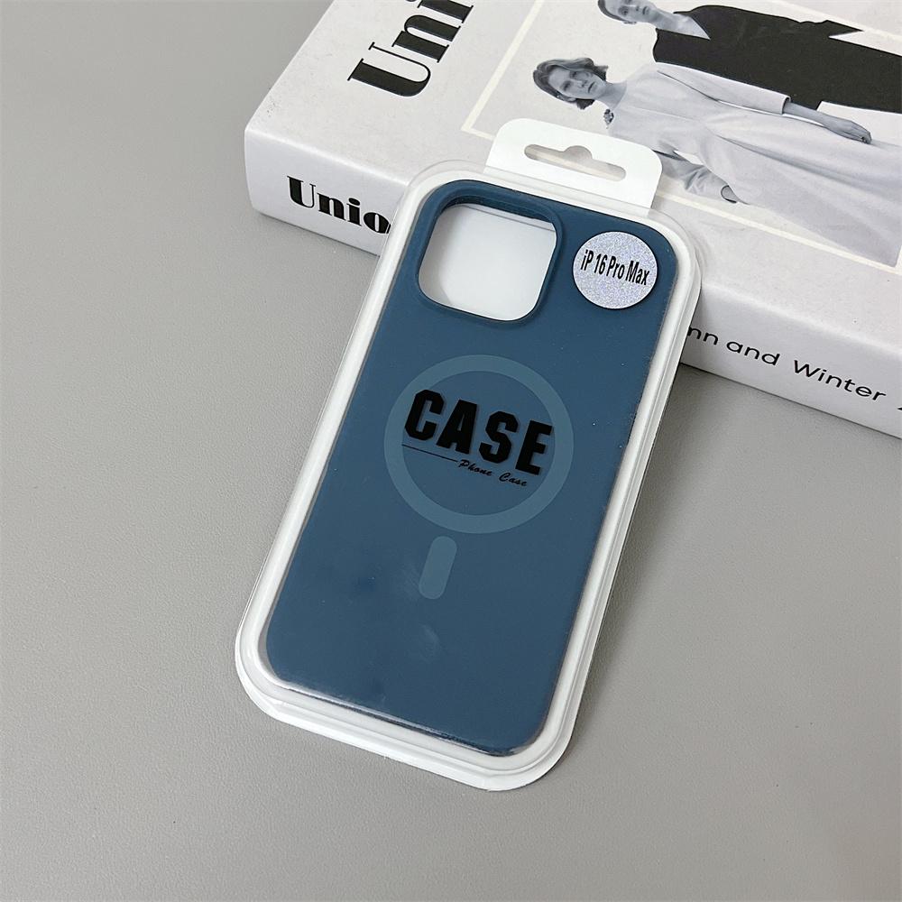 Official Same Original Liquid Silicone Phone Case for iPhone 16 15 14 13 12 Pro Max Magsafe Wireless Charging Magnetic Cover