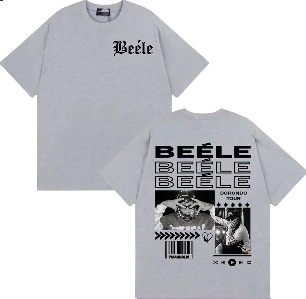 Rapper BEELE Borondo Tour Album Merch T Shirt Unisex Women Fashion Gothic Vintage Tshirts Summer Tops Oversized Tshirt Streetwear
