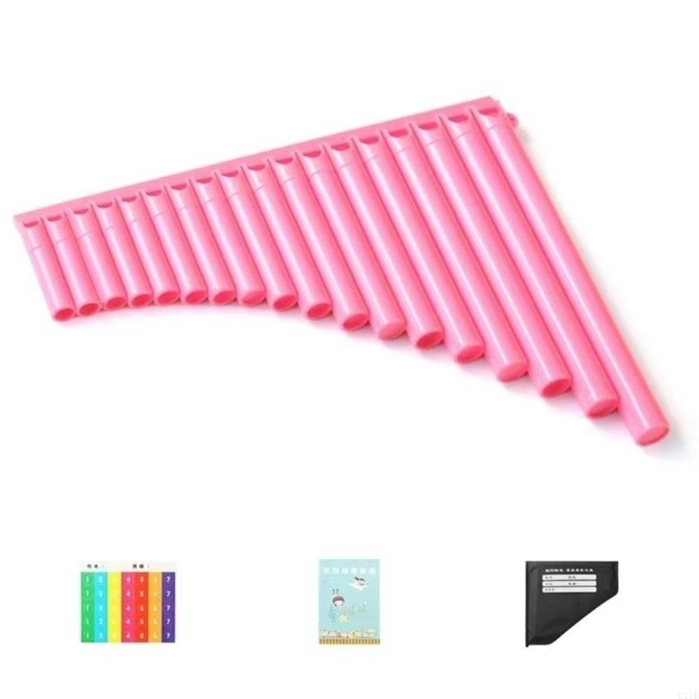 

Ergonomic Pan Flute 18 Pipes Musical Instrument Beginner Friendly Wind Instrument Recreational Use