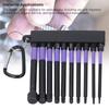 10-teiliges Schlagbohrer-Bit-Set TS2 Legierter Stahl 4 Zoll 100 mm Violett Hochfest Magnetisches Schraubendreher-Bit-Set
