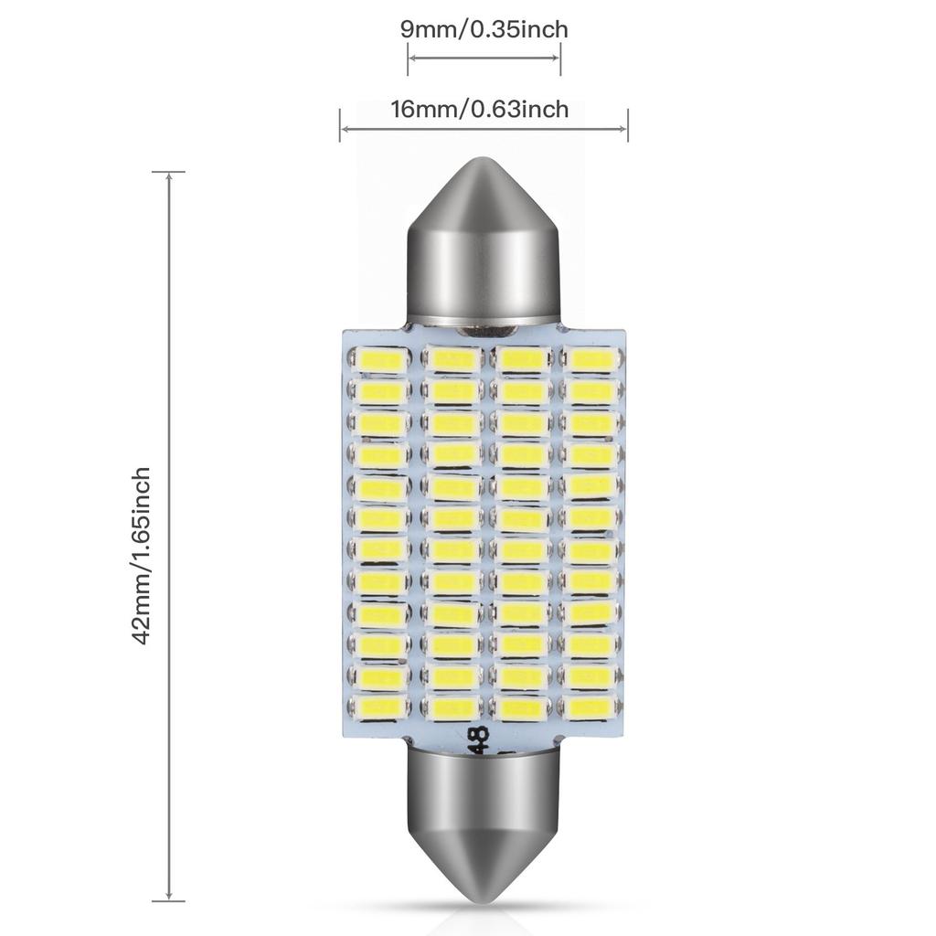 GOSMY T10 41mm/42mm LED 48 rows 2 pieces Room lamp