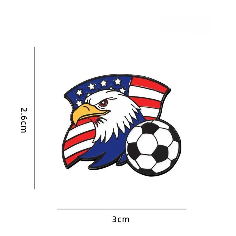 1Pc Cartoon Basketball Football Badminton Metal Badge Student Backpack Hat Denim Coat DIY Deco Lapel Pins Boy Couple Brooch