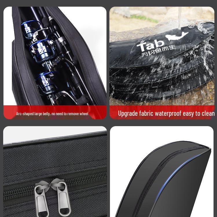Waterproof Multi-Functional Hard Shell Fishing Rod Bag