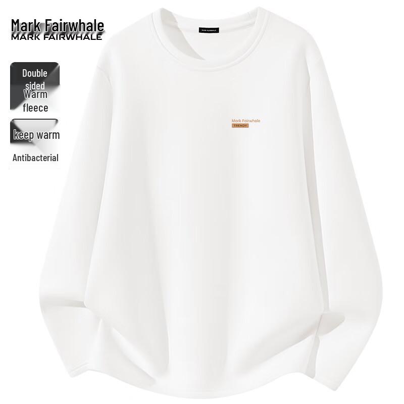 Mark Fairwhale Men's Double-Sided Brushed Fleece-Lined Thermal Long-Sleeve Base Layer T-Shirt