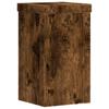 Plant Stand Set 2 pcs Smoked Oak 10 x 10 x 18 cm Wood Based Material