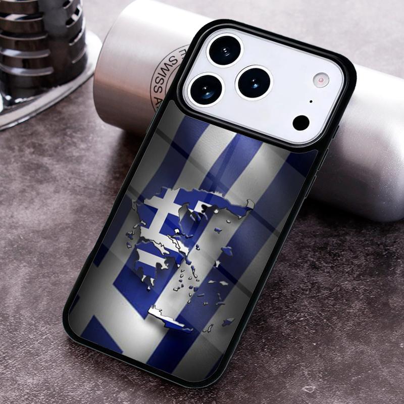 Greece Greek Flag soft Phone Case for iPhone 17 16 15 Pro Max Air 14 13 12 11 Plus Shockproof Cover