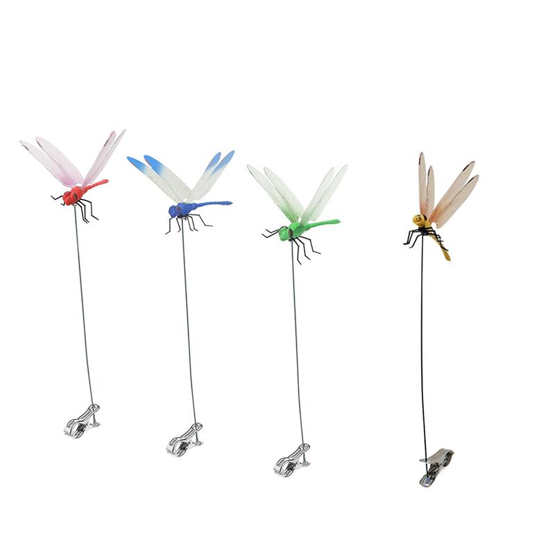 

3D Dragonfly Figurines Metal Waterproof Outdoor Ornament Modern Home Balcony Courtyard Wall Decor Garden Insect Lovers Figurine