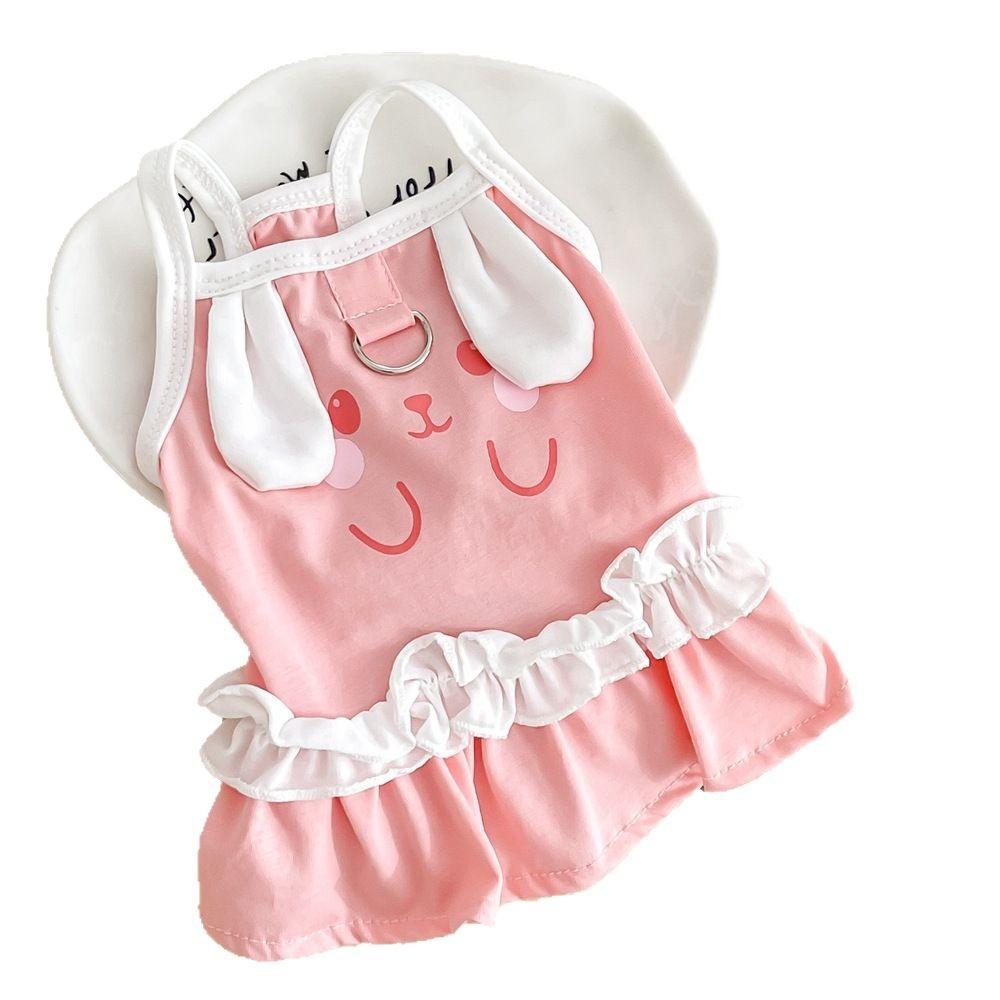 Pet Clothing, Korean Style Camisole Dress, Cat Leasable Dog Clothing, Spring and Summer Thin Vest, Abbit Skirt