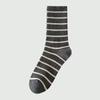 Women Stripe Mid Calf Socks New Autumn Winter Mid Calf Socks Trendy Warm Cotton Socks Internet Famous Cotton Socks