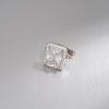 18K Gold Plated Zircon Square Ear Cuff Earrings - No Piercing, European Style, Simple Luxury for Women.