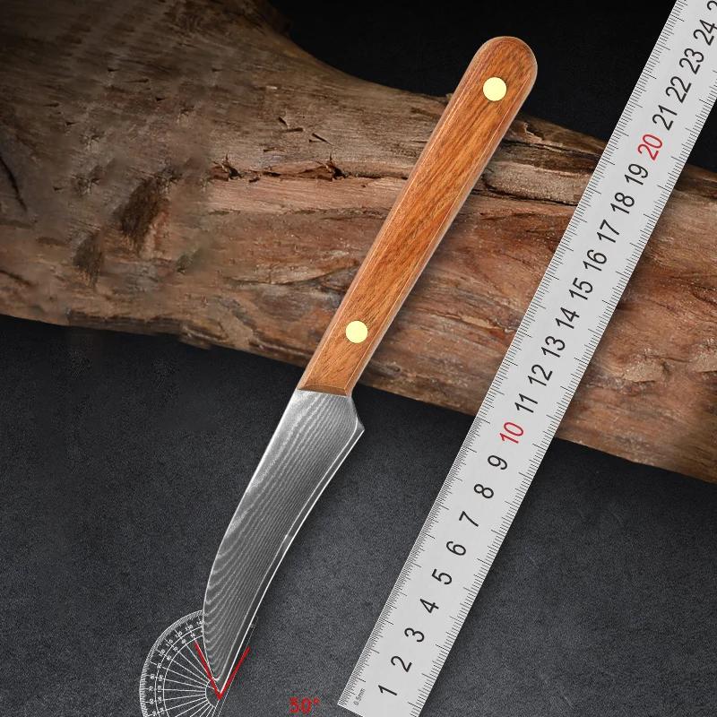 

Кухонный нож из дамасской стали Домашний нож для нарезки фруктов и мяса Нож Seiko острый нож с высококачественной рукояткой из имитации дерева