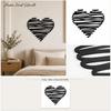 Abstrakte Herzförmige Wandkunst Metallskulptur Moderne Minimalistische Hängedekoration für Wohnzimmer Schlafzimmer Bürofläche