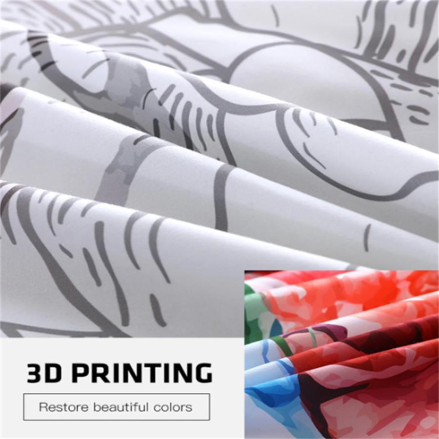 3D Print All Season Microfibre Jungle Animal Duvet Cover Bedding Set with Matching Pillowcase Wildlife Tropical Quilt Cover Sets