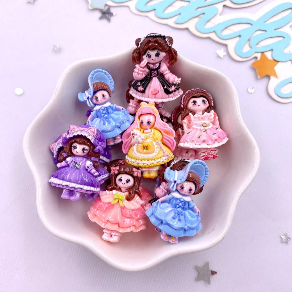 20 SZTŻywica Kawaii Kolorowy Kreskówkowy Aniołek Dziewczynka Płaska Kamień Wystrój Domu Księżniczka Wróżka Figurka Scrapbooking DIY Akcesoria Rękodzieło