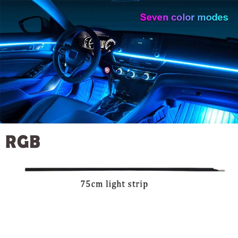 18 in 1 Symphony RGB Atmosphere Lamp Kit Parts Extend Line 20/35/75/110CM Light Strip Main/ Sub Controller storage Light Speaker