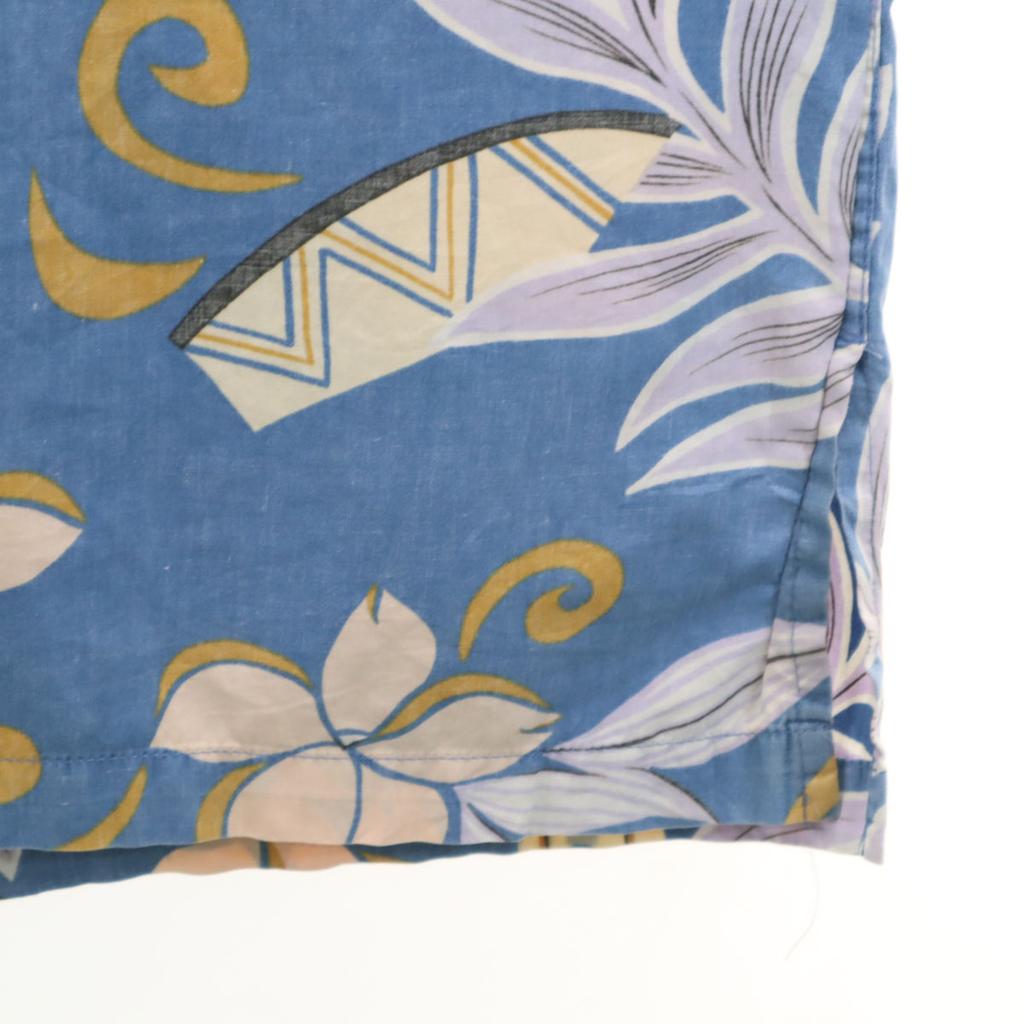 Reyn spooner 90er Jahre Altes Florales Reverse-Print Kurzarm Button-down Alohahemd Herren Gebraucht