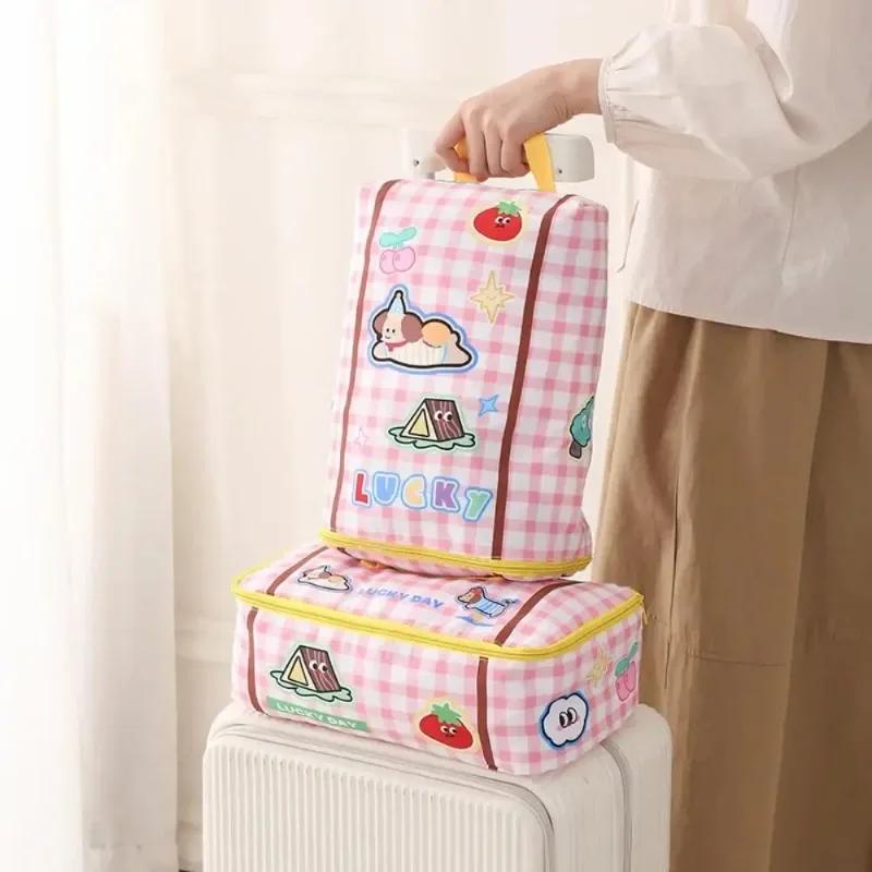 5pcs/set Travel Portable Storage Bag, Travel Clothes, Underwear, Shoes, Waterproof, Suitcase Compartment, Clothing Storage Bag
