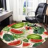 1pc Watermelon Slices Chair Carpet for Office, Soft, Non-Slip Polyester Mat, Office, Entryway, Living Room, Bedroom,  Yy251207246