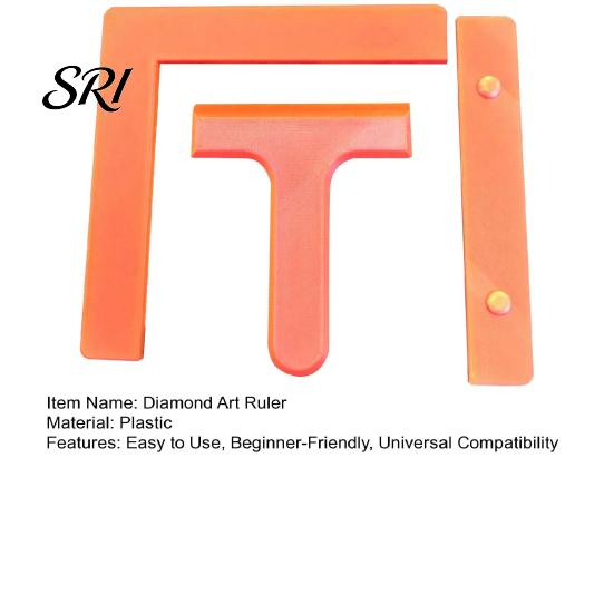 Three-piece Diamond Art Ruler 3Pcs/Set Rulers Crafting Alignment Canvas Precision Tool Tools for Round And Square Diamonds Accurate Placement Beginner