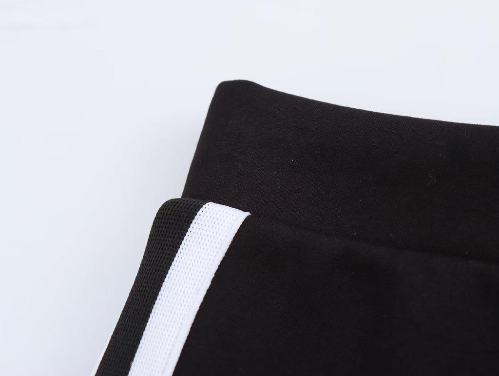 Spring 2025 Women's Preppy Style Bandeau Top & Long Pants Set - European & American Fashion