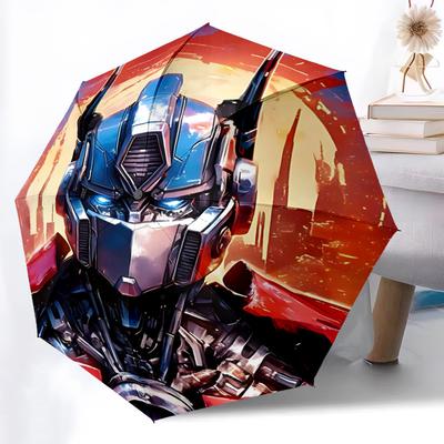 1pc Transformers, Optimus Prime Automatic Folding Umbrella, Durable Plastic & Iron, Lightweight for Outdoor Daily Use  001