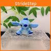 Small Whimsical Stitch Plush Doll Keychain Adorable Blue Color Ideal For Giving Gift