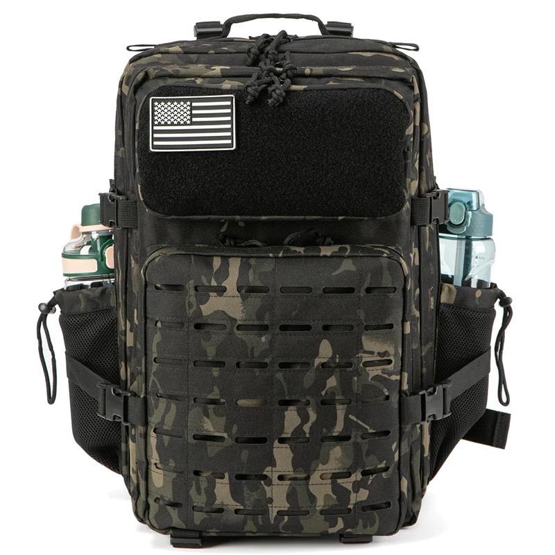 25L Taktischer Rucksack Outdoor-Tasche für Fitness MOLLE-Rucksack GYM Für Frauen/Männer EDC Wandern Survival-Rucksack Hexenflaschenhalter