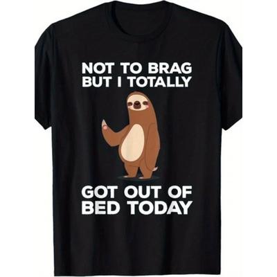 European Sizes Men'S Funny Graphic T-Shirt Retro Casual Style Short Sleeve Round Neck Tee, Comfortable Casual Outfit, All-Season Relaxed Fit for Men
