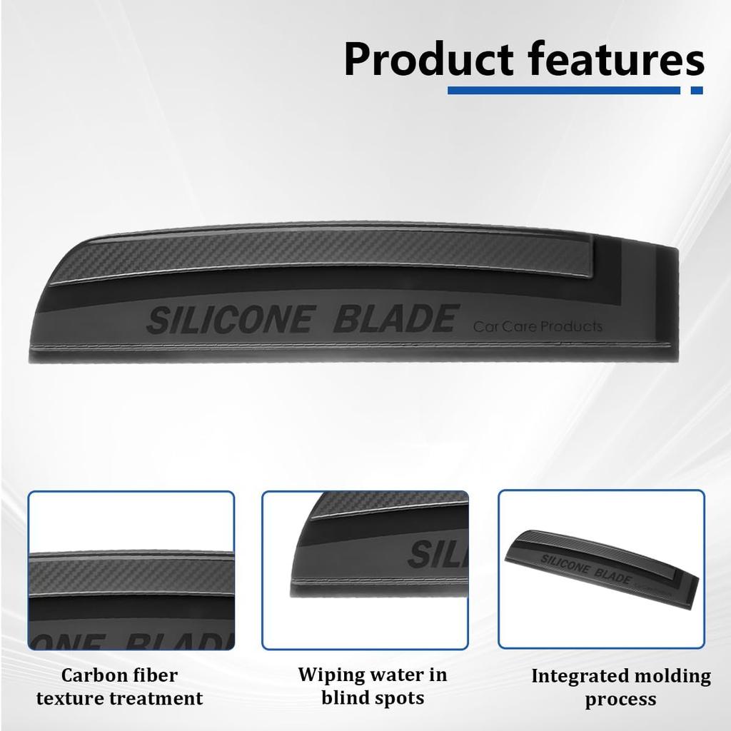 Car Window Squeegee, Silicone Blade Scratch Proof Vehicle Windshield Drying Water Scraper Tool, Automotive Glass Water Wiper