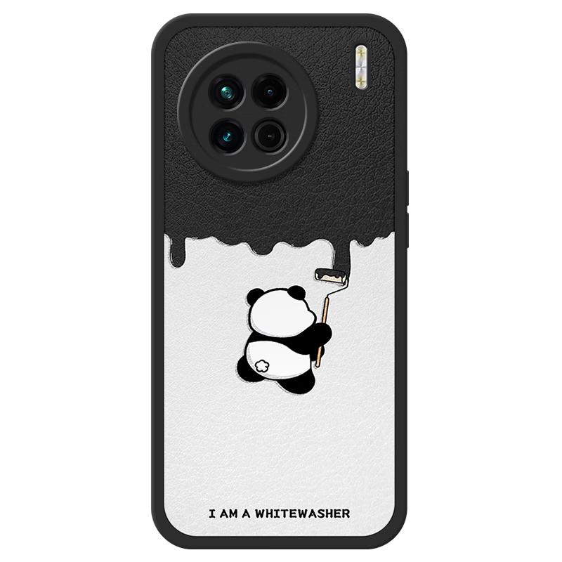 

Ba Shi Dai Faux Lambskin Art Protective Case for Vivo X-Series Vivo X90