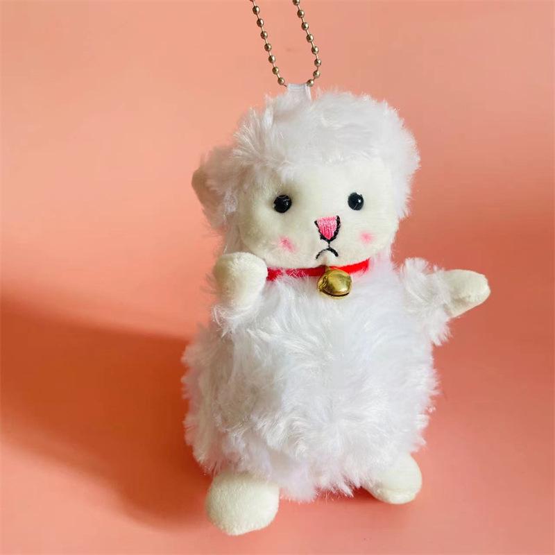 2024 Trendy Japanese Style Cute Doll Plush Keychain - Little Lamb Design