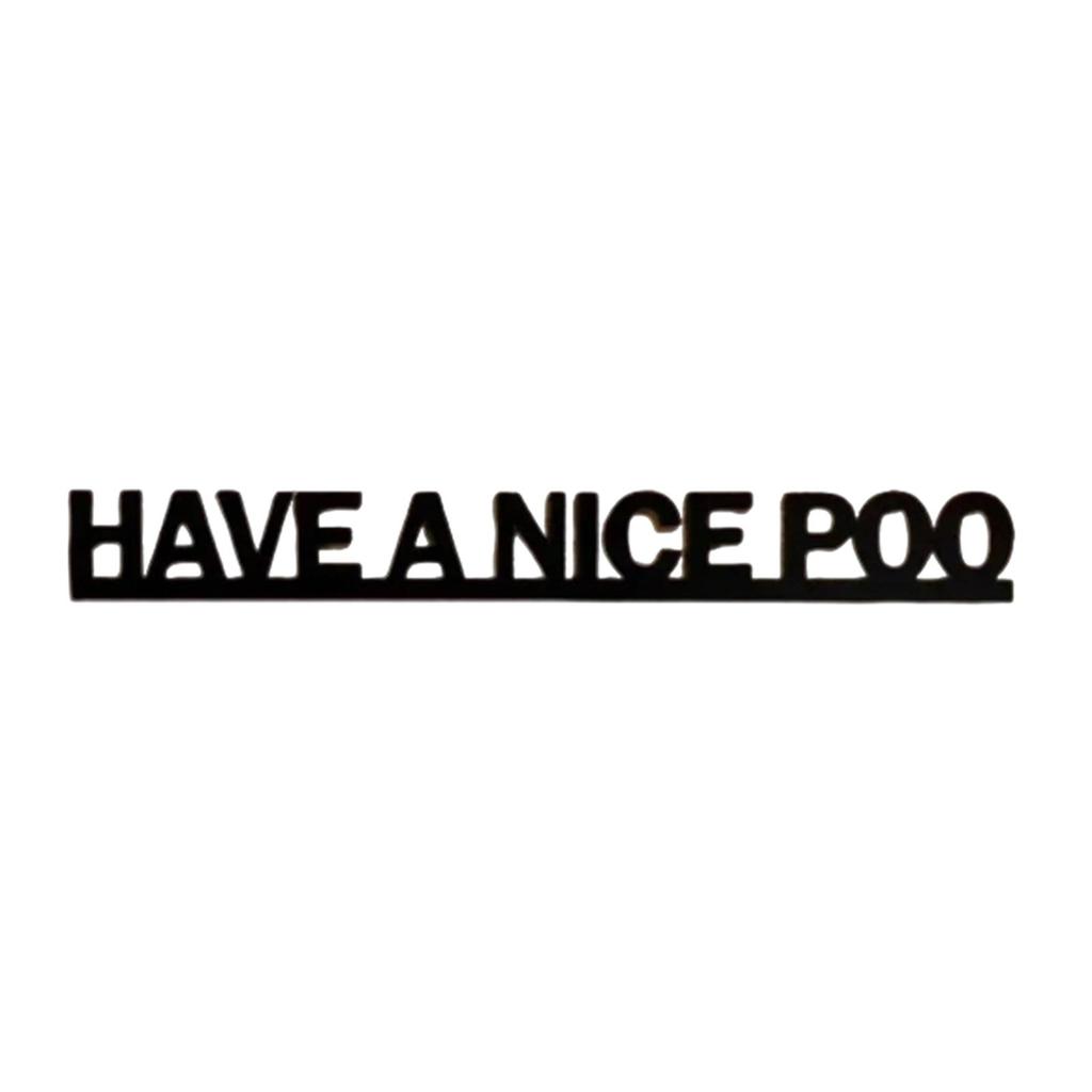 Bathroom Door Sign Unique Easy To Install Hanging Ornament Wall Decoration for Washroom Public Toilet Home Apartment Cafe
