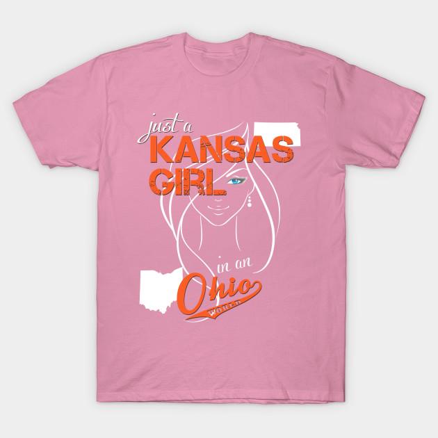 T Shirt Women Kansas Ohio Harajuku Print Kawaii Tshirt Summer Short Sleeve Female T-Shirt Top Tee