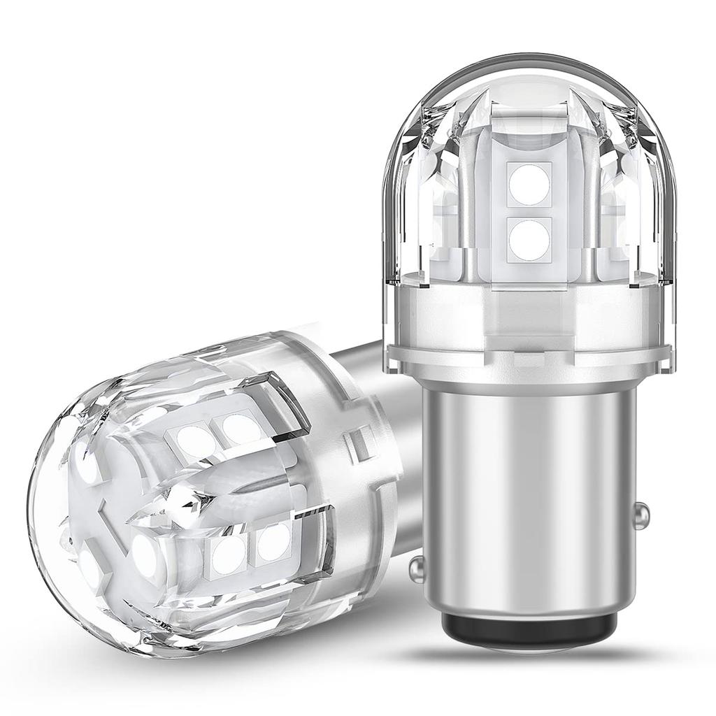 S25 Double LED Bulb for Super Tail 3030SMD BAY15D LED LED High Vehicle Inspection Compatible with Japanese Vehicles 12V-24V Vehicles, Red, Bright,