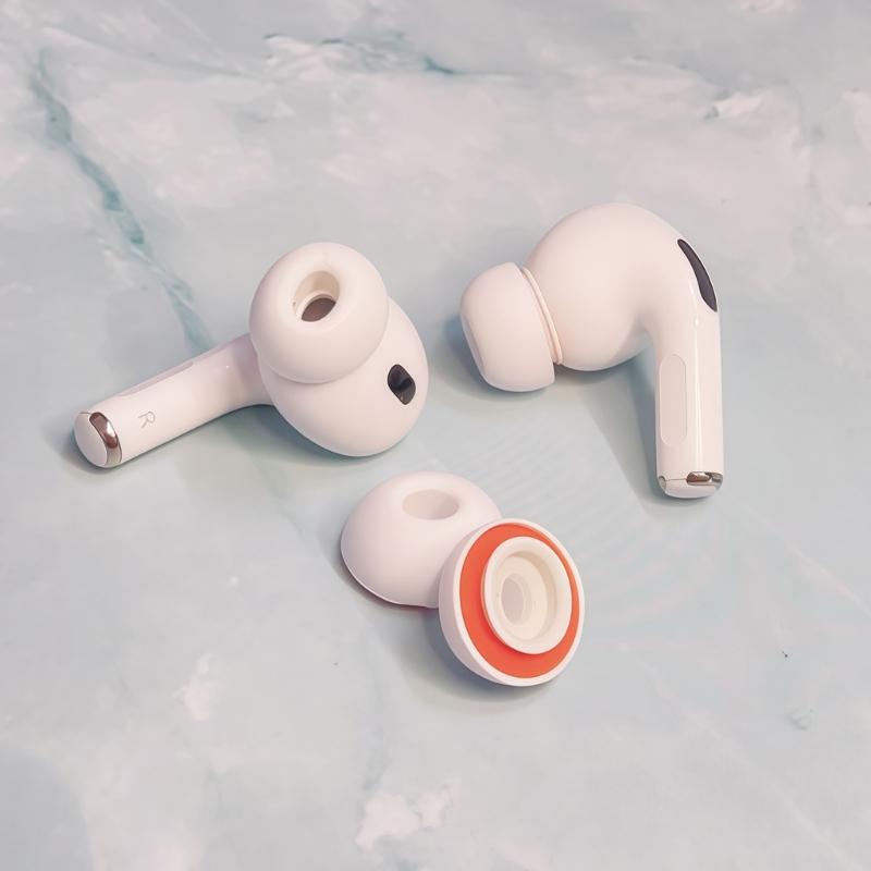 Memory Foam Soft Silicone Ear Tip for Bluetooth-compatible Earphones Protective Earbuds Cover Noise Reduction Hole