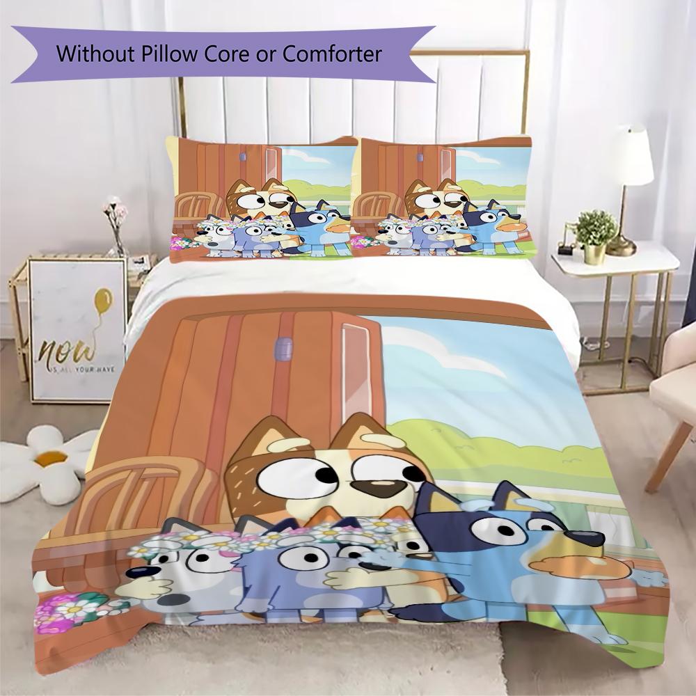 Happy Family Time Together Threepiece Set Without Core 1 Duvet Cover 2 Pillowcase Without Core Bedding Set Duvet Cover And Pillowcase