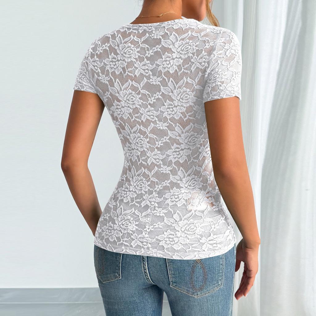 T Shirts For Women Pleated V-Neck Dressy Casual Blouses Printing Short Sleeve Summer Tops Loose Fit