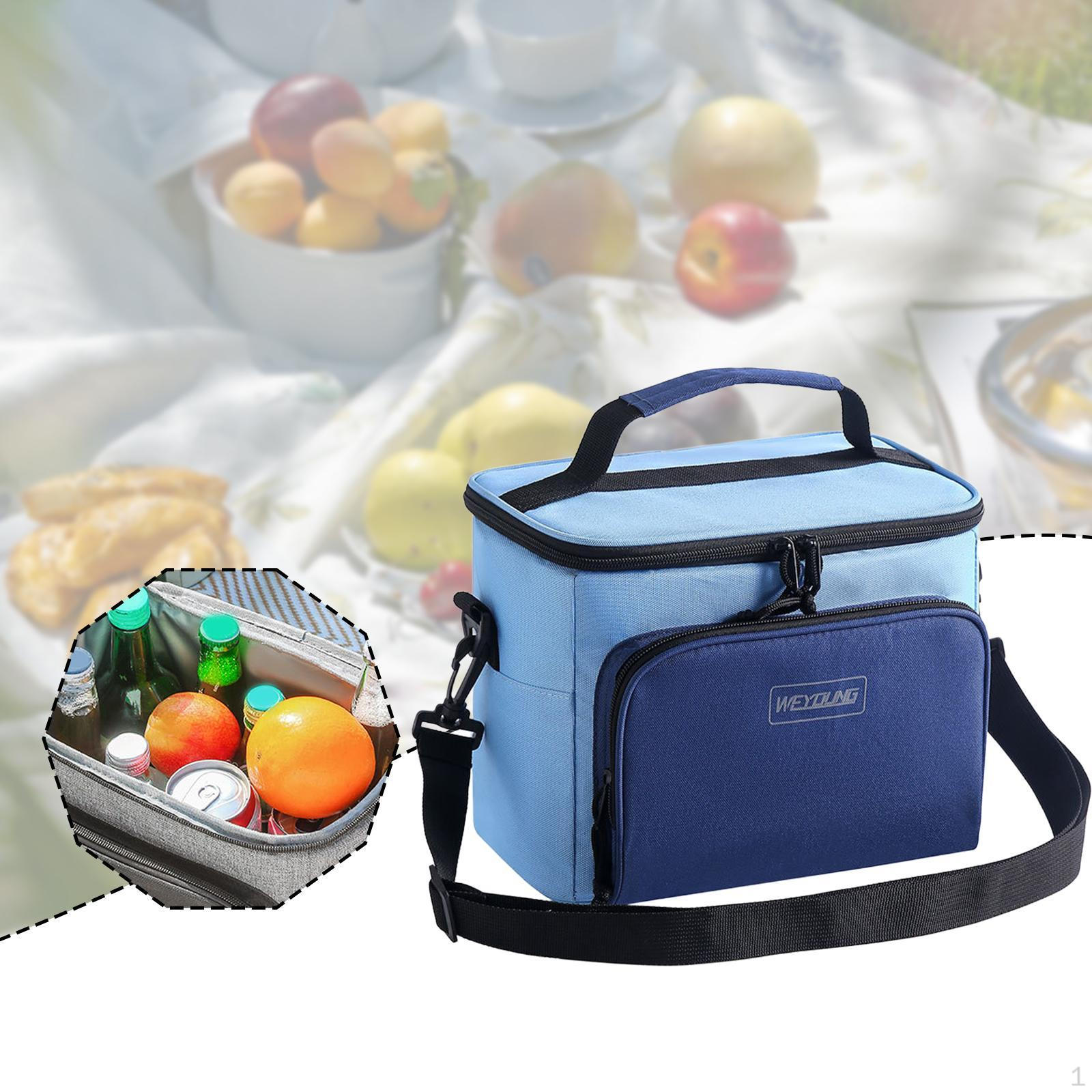 

Изолированный органайзер для ланч-бокса, непромокаемая ткань Оксфорд, портативный, для кемпинга, рыбалки, пикника синий