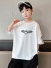 Children's clothing, boys' short sleeved T-shirt, summer clothing, 2026 new item, mid size children's summer half sleeved boys' top