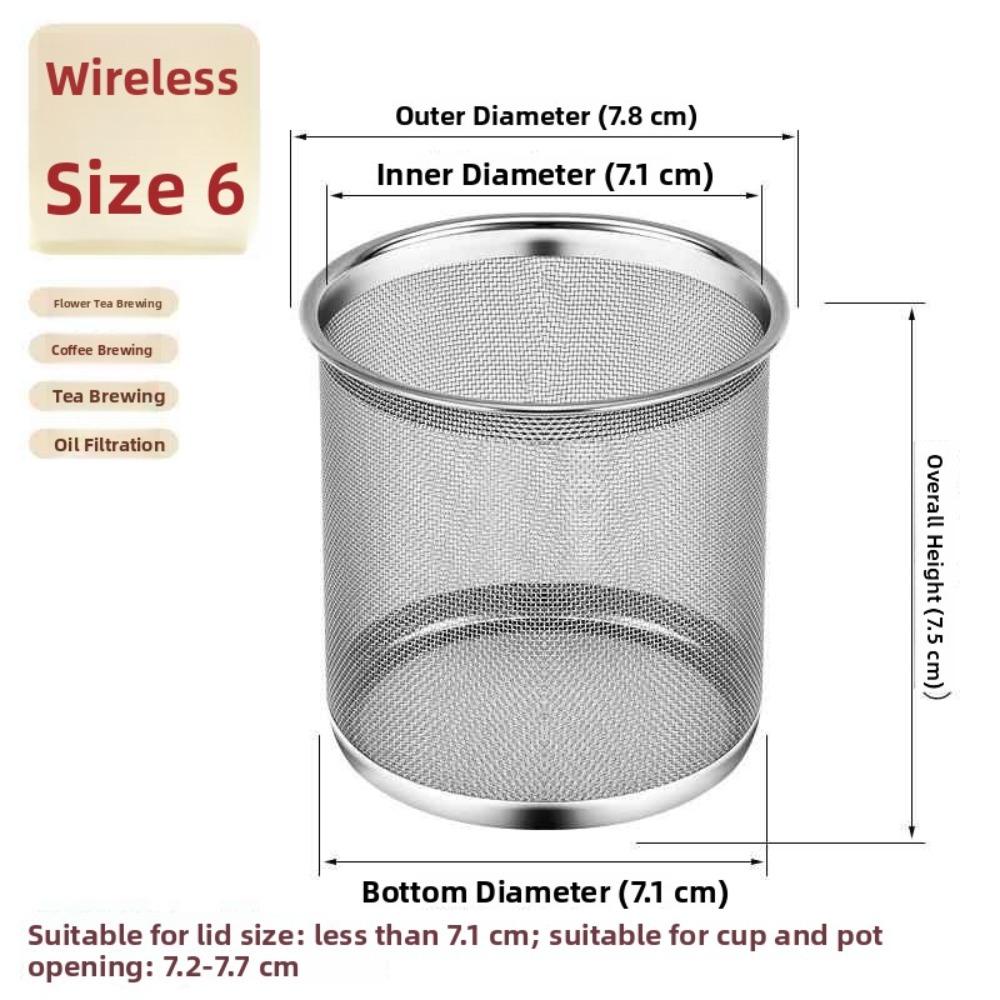 Stainless Steel Tea Strainer Reusable Filter Replacement Tea Infuser Multifunction Extra Fine Mesh Tea Strainer