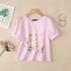 ZANZEA Women Casual Round Neck Short Sleeve Floral Print Blouse