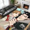 Anti‑Slip Crystal Velvet Floor Rug, Korean Comics Jaekyung Dan Design Carpet for Indoor Living Bedroom Home Decoration