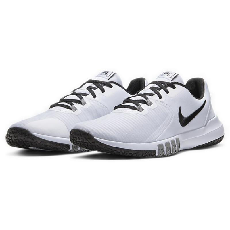 Nike Flex Control 4 White Smoke Grey Black Sneakers CD0197-100