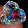 Naturalny mystic kwarc tęczowy, szlif fantazyjny, 25-27 karatów, wspaniały kamień szlachetny