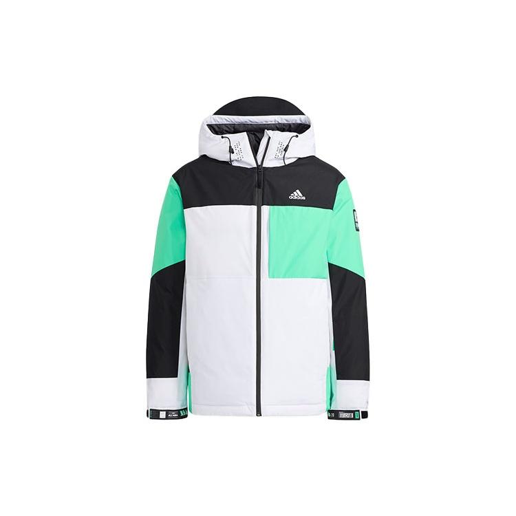 adidas Snw Down Jkt Contrasting Colors Sports Down Jacket White Men s H13871 XS