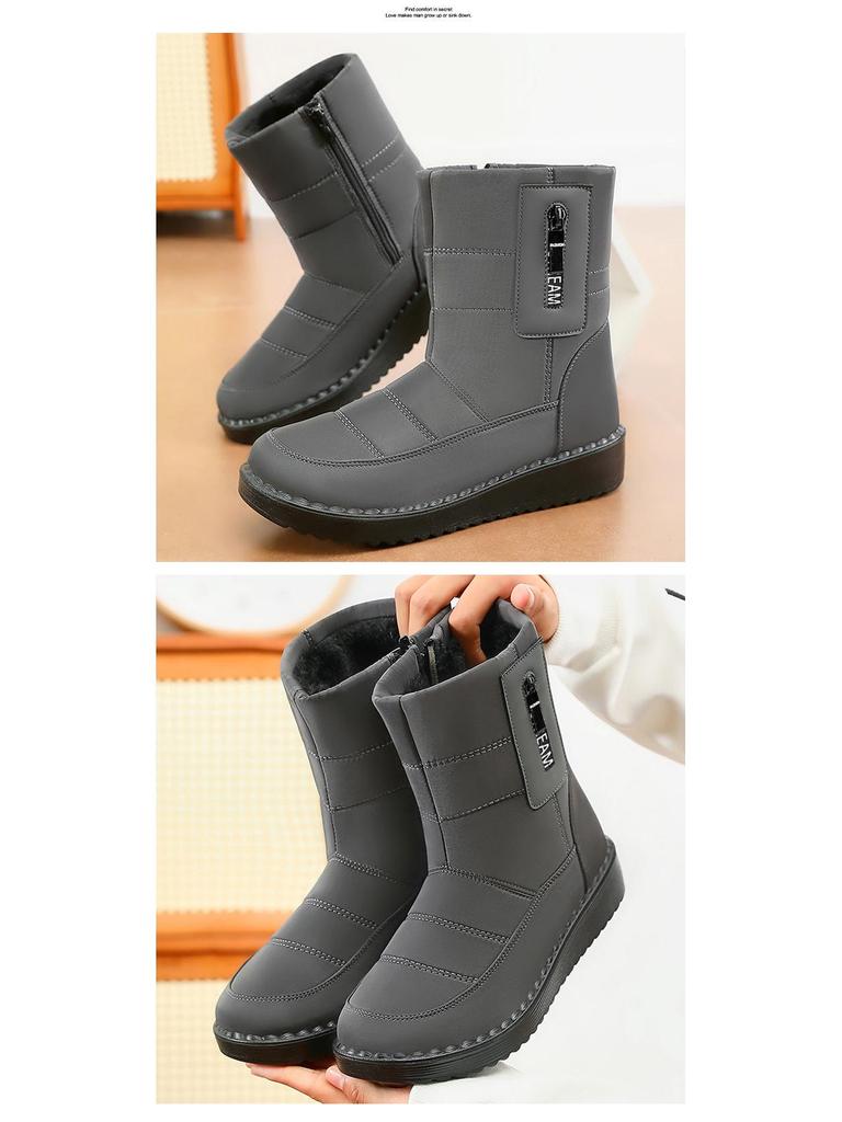 Women's Winter Fleece-Lined High Top Snow Boots