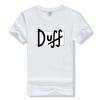 DUFF T-shirt Tops Tees Fitness Hip Hop T shirts fashion casual summer Round neck Short sleeved tshirt