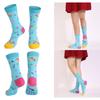 1 Pair Funny Socks Novelty Pattern Cotton Socks Colourful Casual Socks Gifts Men Women High Ankle Socks Bicycles Socks