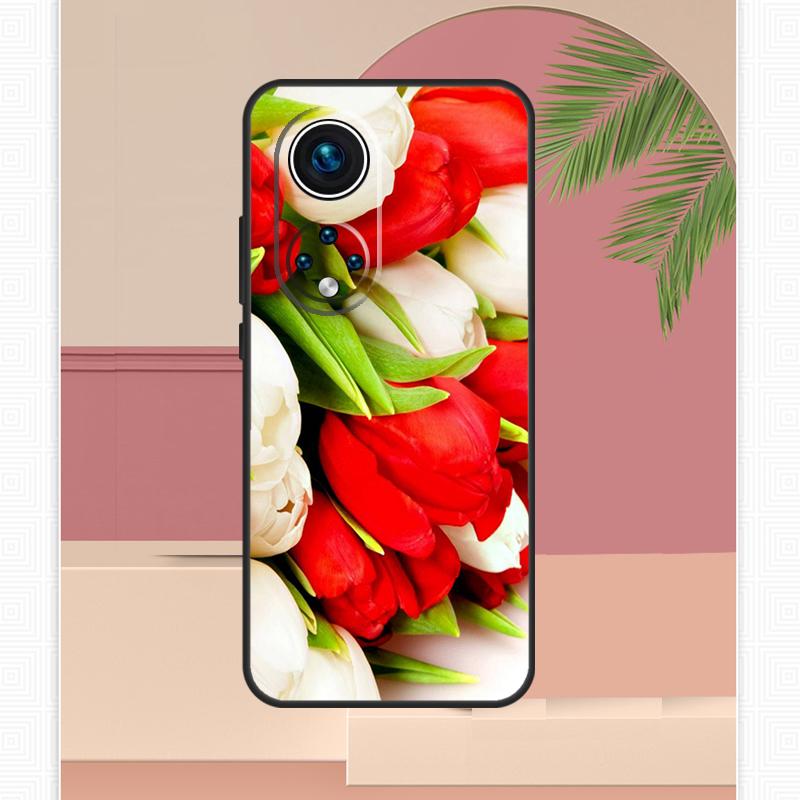 Tulip Flower Colorful Case For Honor Magic 7 Lite 5 6 8 Pro Honor 200 400 X9c X9b X9a X8b X8a X8c 50 70 90 Cover